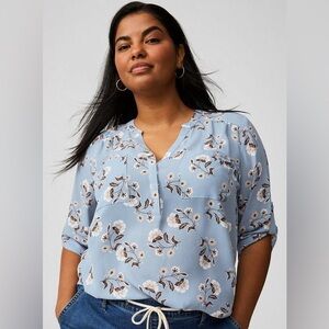 Harper 3/4 Sleeve Pullover Blouse